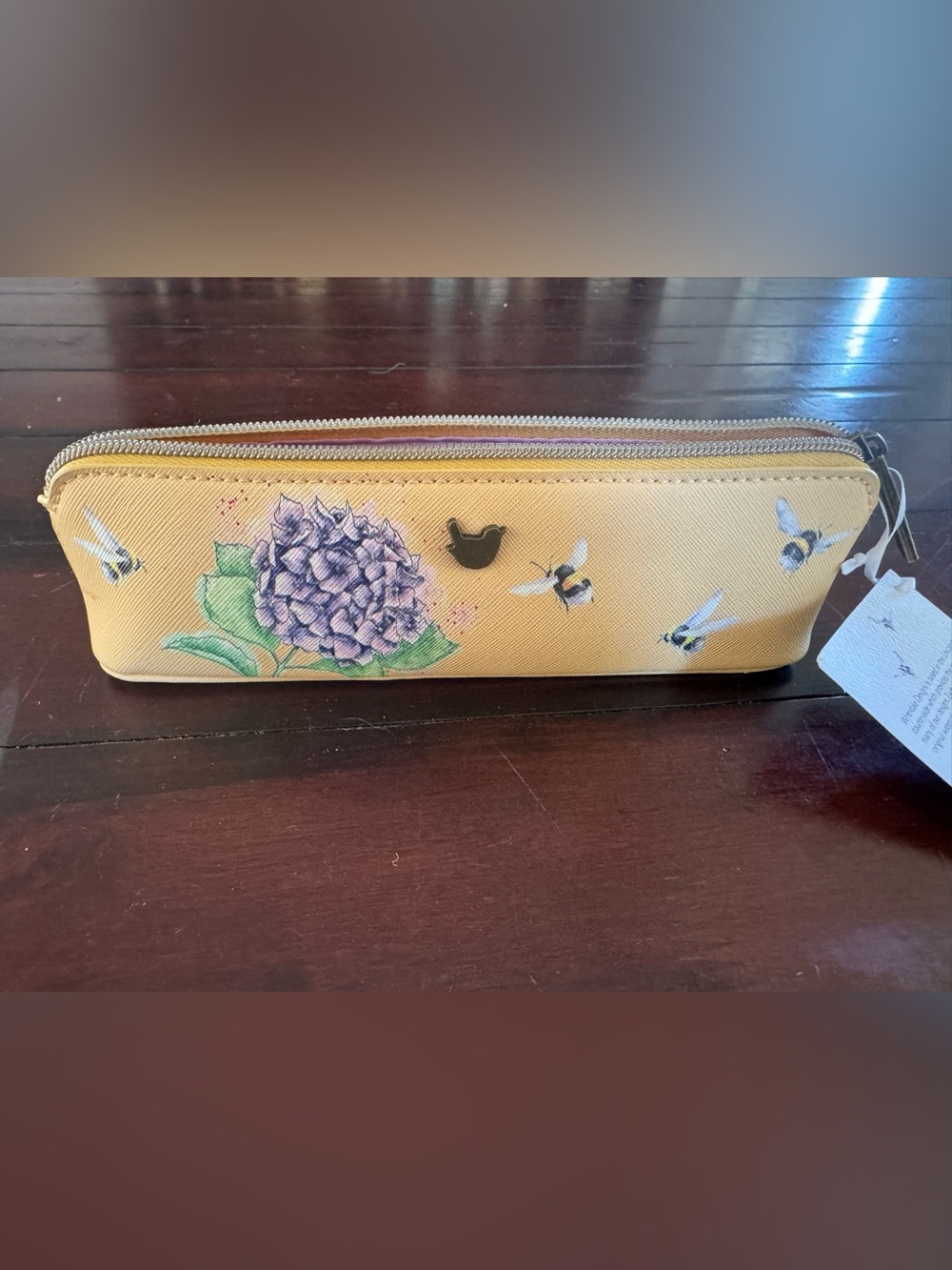 Wrendale Designs Hydrangea Bee Makeup Brush Pencil Case Hannah Dale